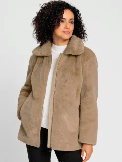 Veste imitation fourrure polyester recyclé