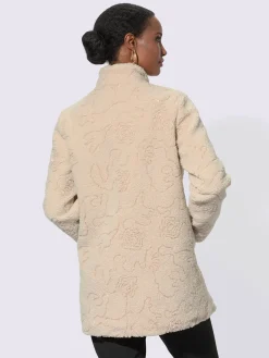 Veste imitation fourrure coupe en a affinante