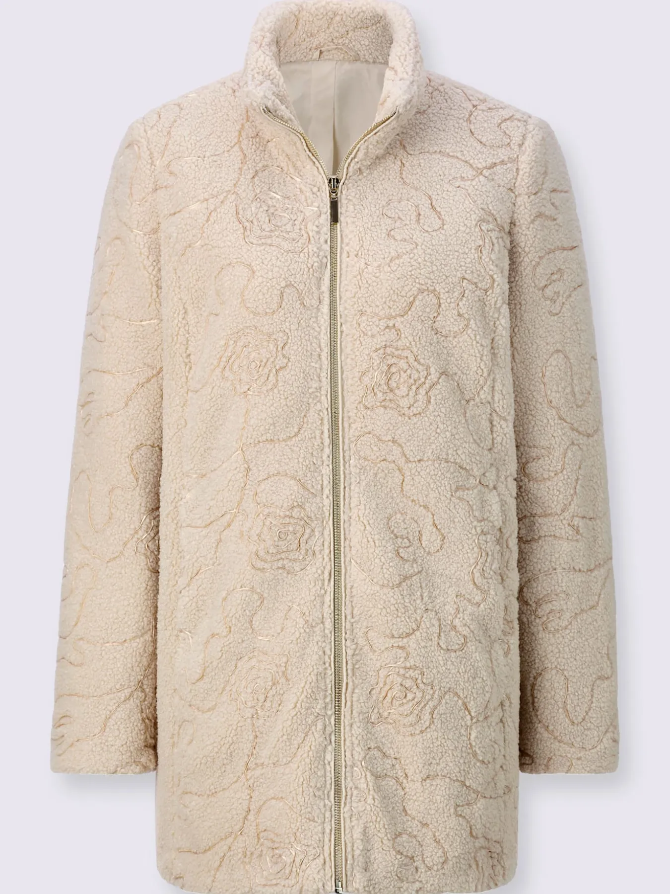 Veste imitation fourrure coupe en a affinante