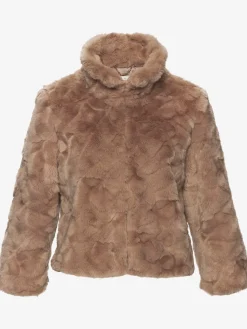 Veste imitation fourrure veste courte tendance