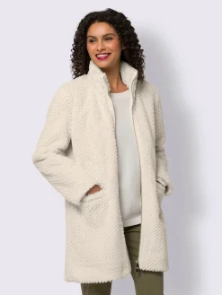 Veste imitation fourrure imitation fourrure douce