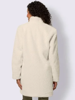Veste imitation fourrure imitation fourrure douce