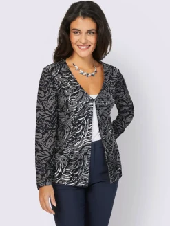 Veste légère fermeture crochet discrète