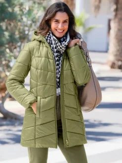 Veste longue en polyester recyclé