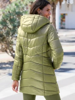 Veste longue en polyester recyclé