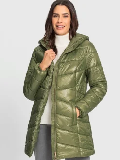 Veste longue en polyester recyclé