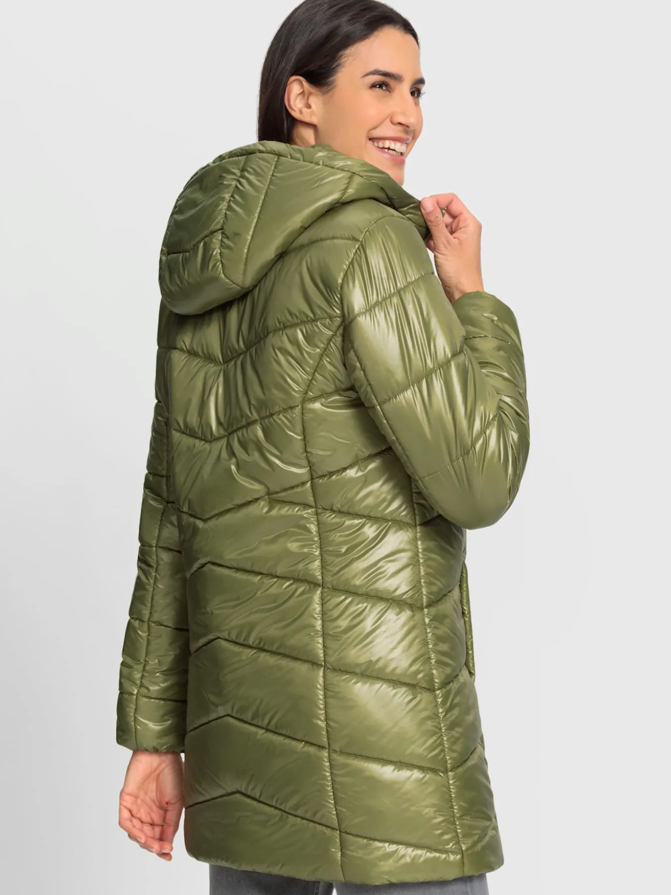 Veste longue en polyester recyclé