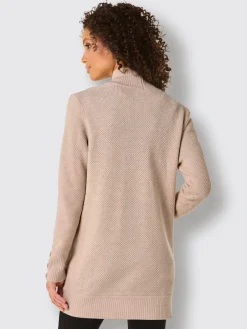 Veste longue en tricot