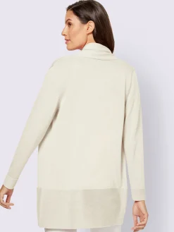 Veste longue en tricot 100% coton pima