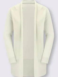 Veste longue en tricot 100% coton pima