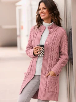 Veste longue en tricot 50% coton
