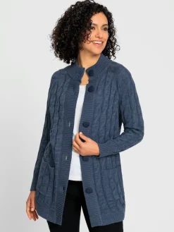 Veste longue en tricot 60% coton
