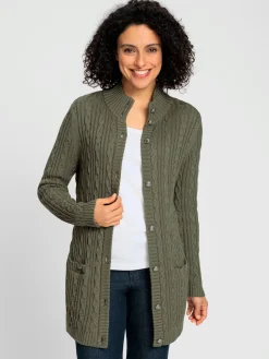 Veste longue en tricot 50% coton
