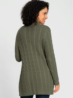 Veste longue en tricot 50% coton