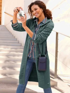 Veste longue en tricot 50% coton