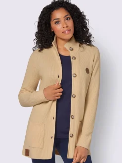 Veste longue en tricot 50% viscose