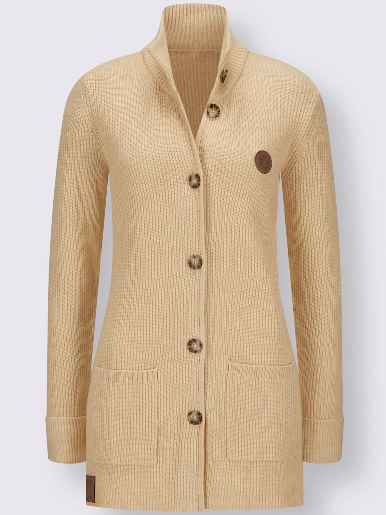 Veste longue en tricot 50% viscose
