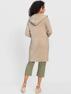 Veste longue en tricot 50% viscose (ecovero)