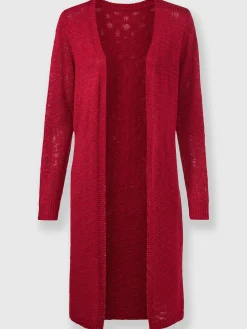 Veste longue en tricot coupe longue