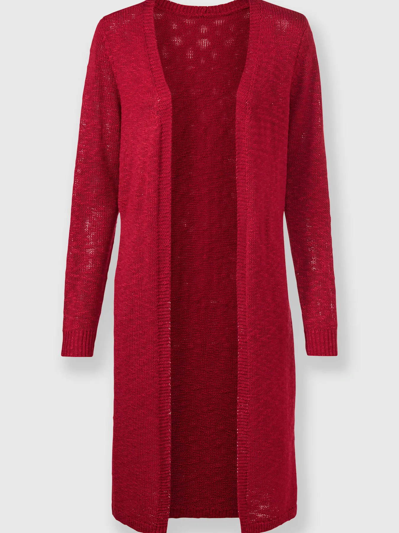 Veste longue en tricot coupe longue