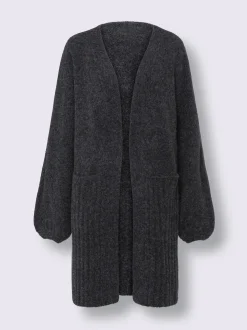 Veste longue en tricot coupe longue tendance