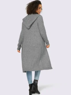 Veste longue en tricot coupe longue mode