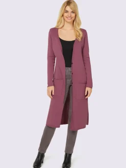 Veste longue en tricot look tendance