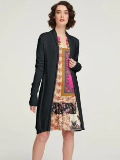Veste longue en tricot look décontracté tendance