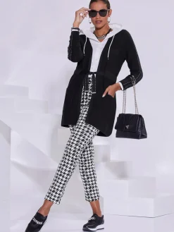 Veste longue en tricot mélange de lyocell et de viscose de qualité