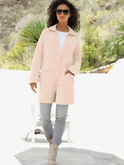 Veste longue en tricot mélange de viscose doux