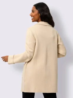 Veste longue en tricot mélange de viscose doux