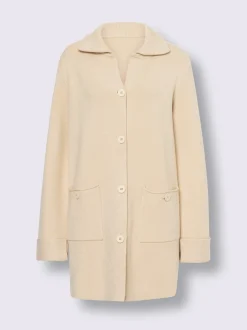 Veste longue en tricot mélange de viscose doux