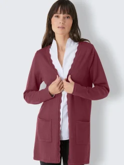 Veste longue en tricot produit naturel d'exception