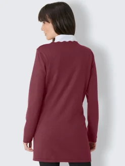 Veste longue en tricot produit naturel d'exception