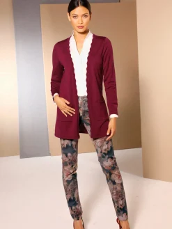 Veste longue en tricot produit naturel d'exception