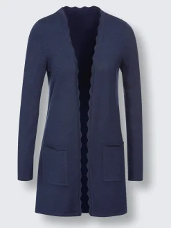 Veste longue en tricot produit naturel d'exception