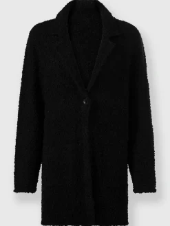 Veste longue en tricot tricot bouclé