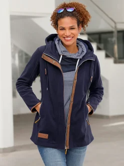 Veste polaire à capuche qualité polaire chaude