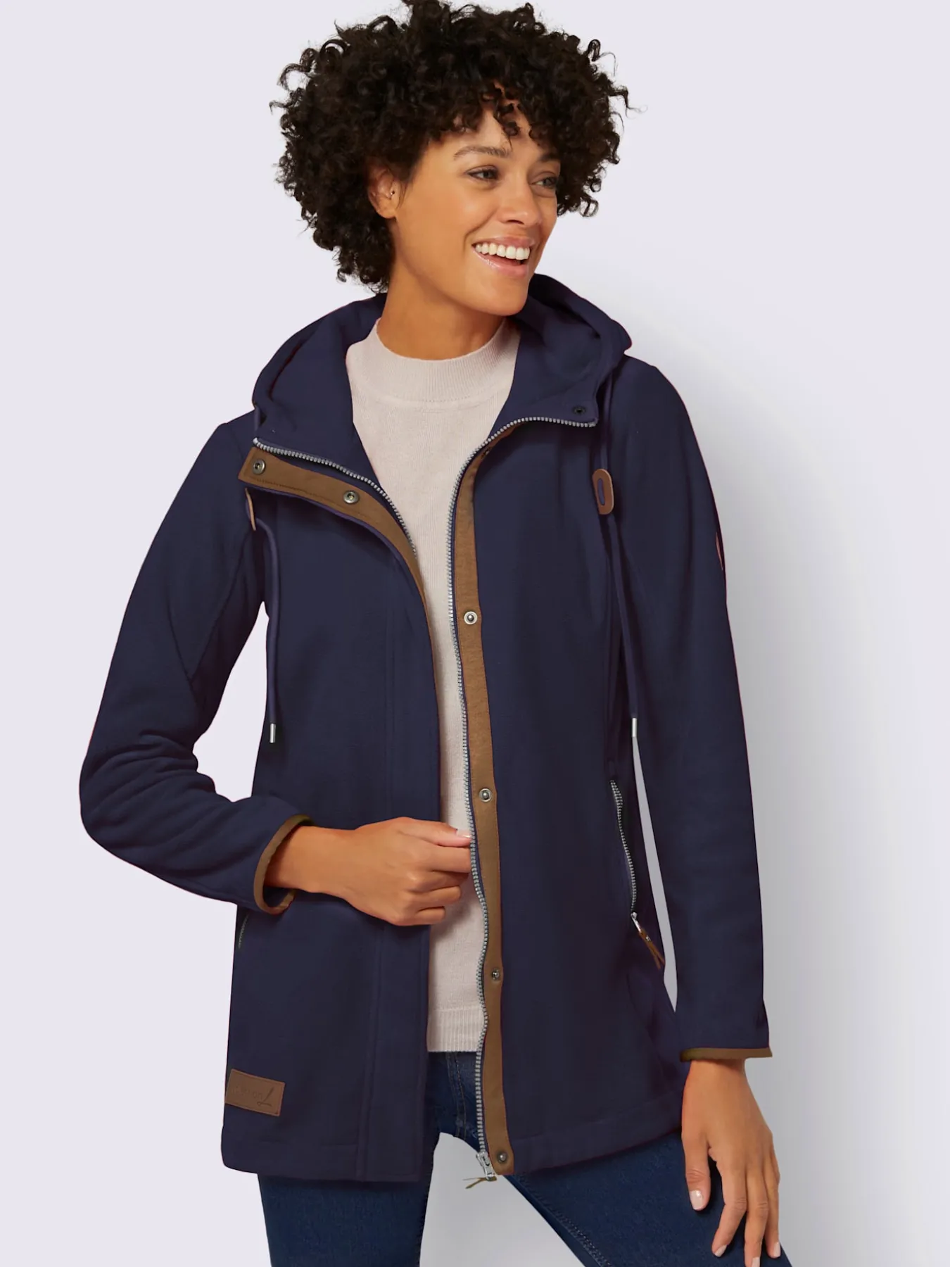 Veste polaire à capuche qualité polaire chaude