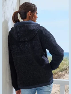 Veste polaire douce à capuche