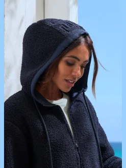 Veste polaire douce à capuche