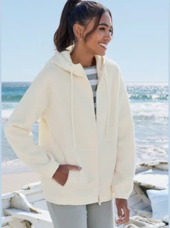 Veste polaire douce à capuche
