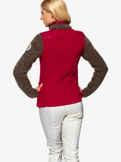 Veste polaire mélange polaire et tricot