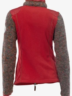 Veste polaire mélange polaire et tricot