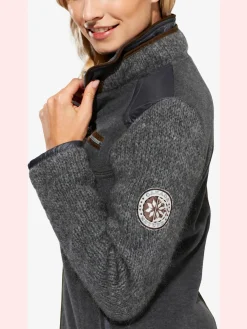 Veste polaire mélange polaire et tricot