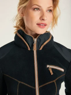 Veste polaire mélange polaire et tricot
