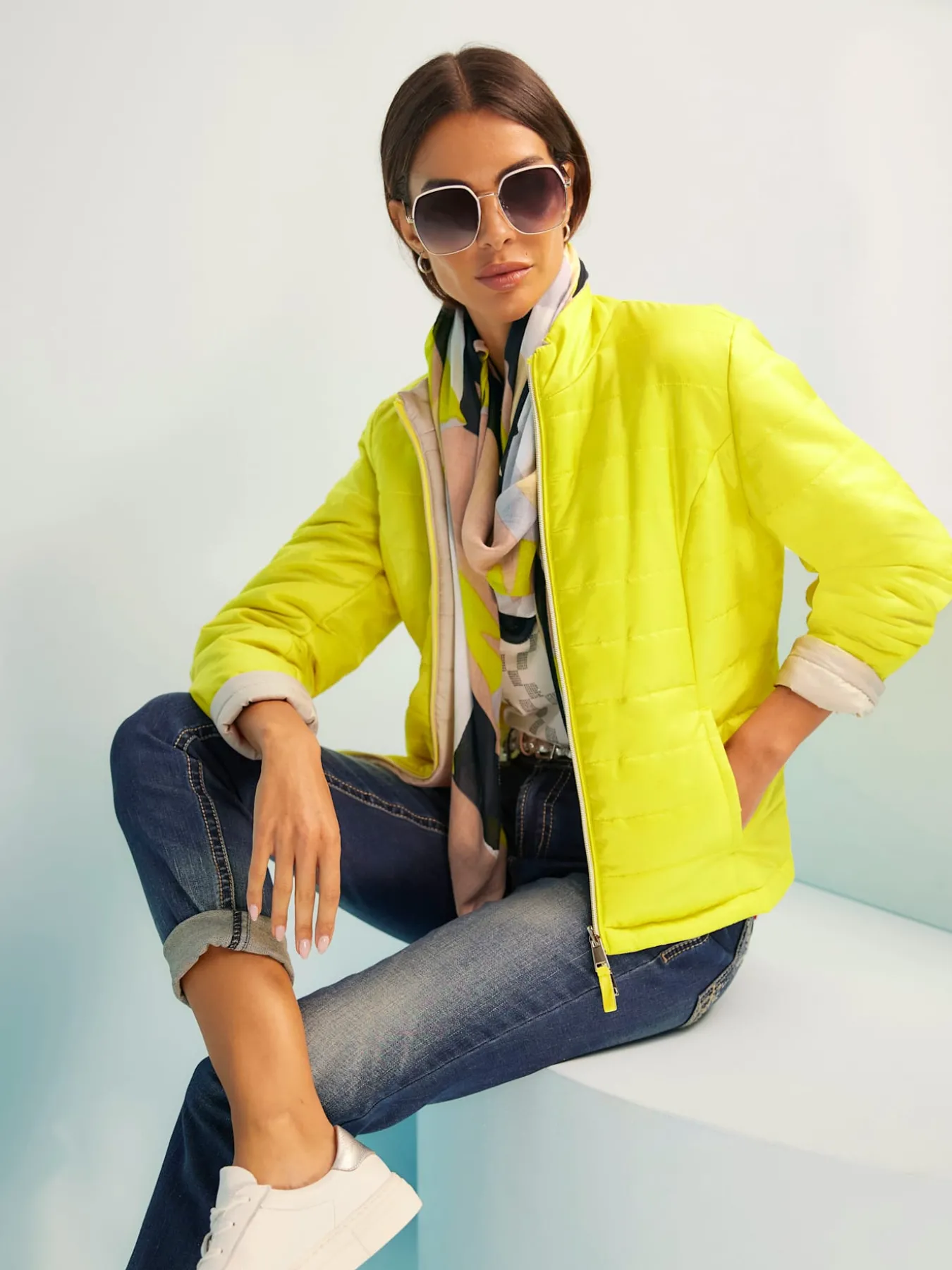 Veste réversible glissière double-sens