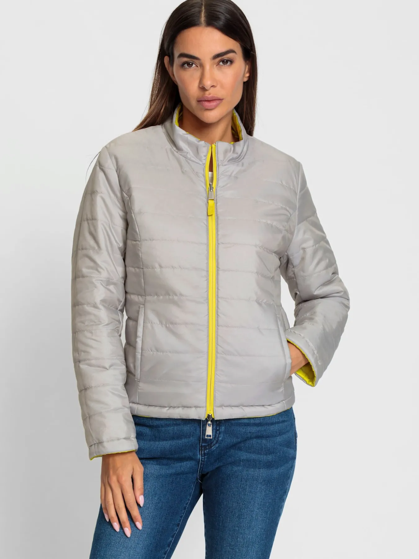 Veste réversible glissière double-sens