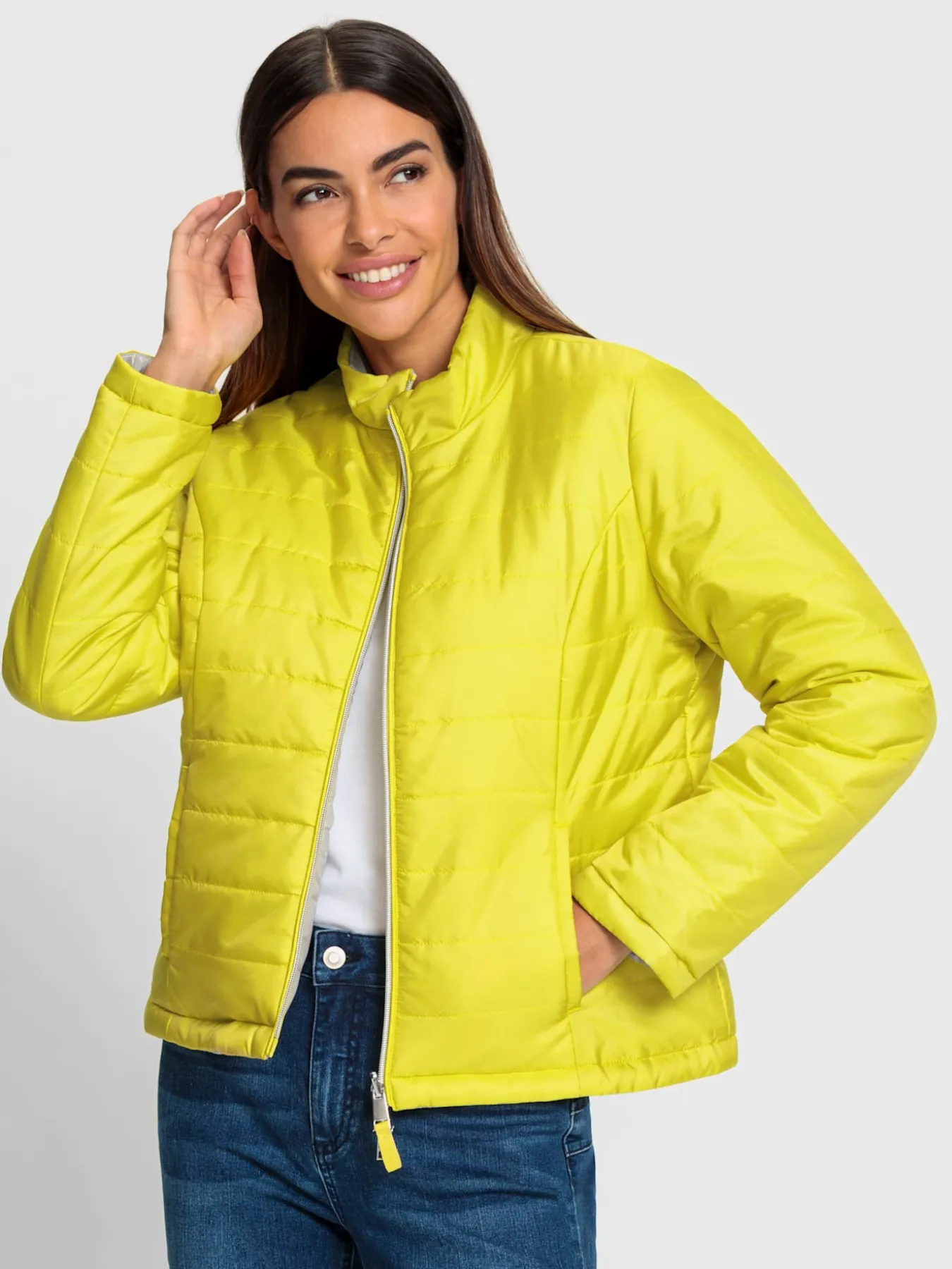 Veste réversible glissière double-sens