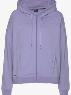Veste sweat à capuche effet délavé